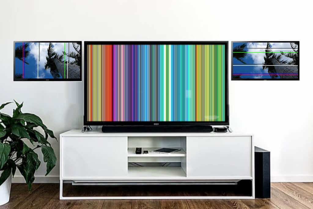 تمام علت های بوجود آمدن خطوط عمودی و افقی روی تلویزیون